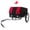 Black + Red, variant on GDF Studio Bike Cargo Trailer, All-Terrain Wheels with Removable Waterproof Cover, Heavy-Duty Capacity, Green & Black