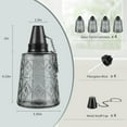 thumbnail image 6 of Outdoor Tabletop Torches 4 Pack, Multicolor Glass Citronella Outdoor Torches with Wicks and Lids, 12 Ounces Refillable Outdoor Torch Jar Lanterns for Yard Garden Decoration, Party, Patio, Landscaping, 6 of 8