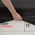 thumbnail image 2 of Hotel Quality Fitted Sheet Deep Pocket Breathable Soft Elastic Mattress Sheets, 2 of 16