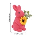 thumbnail image 4 of Creatine Bunny Rabbit Statue Garden Sculpture Outdoor Patio For Easter Party, 4 of 5