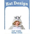 thumbnail image 2 of Cat Onesie Pajama Kids Unisex Animal Costumes Polyester One-Piece Sleepwear for Boys and Girls 8-10Years, 2 of 6