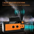 thumbnail image 6 of NPET Emergency Crank Radio，4000mAh-Solar Hand Crank Portable AM/FM/NOAA Weather Radio, 6 of 9