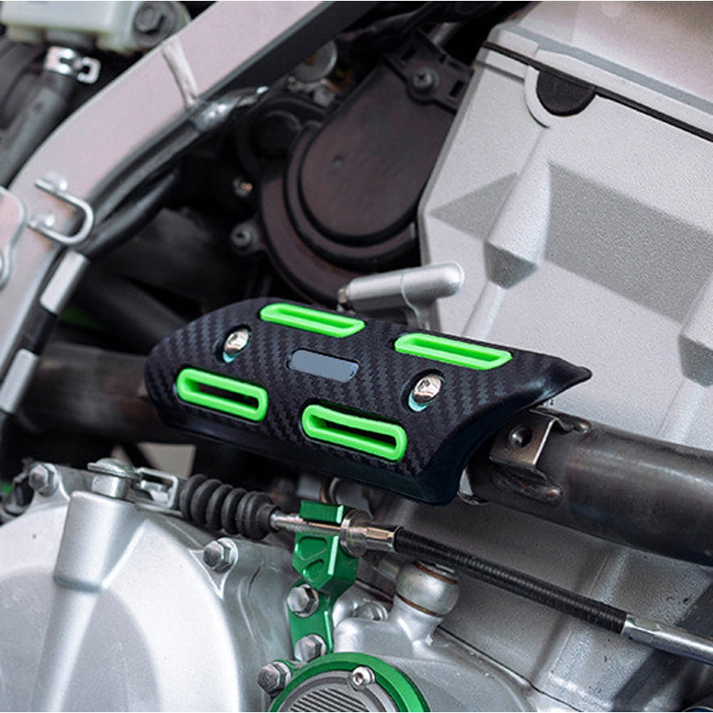Protection Thermique Pour Pot D'échappement Moto - Universelle ABS - 6 Coloris - Installation Facile