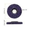 thumbnail image 2 of Uxcell 5 Pcs Roues Dénudées 5"x7/8 Pouces pour Moulin d'Angle Violet, 2 of 6