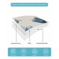 thumbnail image 5 of Blue Spring Floral Full Size Down Alternative Comforter, Lightweight Comforter Quilt Bedding Set with Pillow Shams Tulip Summer Botanical All Seasons Bed Comforter Duvet Insert 78"x90", 5 of 7