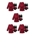 thumbnail image 3 of mmirethe Winered Experience Comfort Soft And Lightweight Women Pyjama Set Multiple Sizes Available Winered S 5Set, 3 of 6