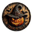 thumbnail image 1 of WHEANG Halloween Pumpkin Wooden Round Sign Creative Decorative Sign (11.8*11.8 Inch), 1 of 4