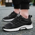thumbnail image 2 of Mens Shoes,Contemporary Unisex Breathable Mesh Running Shoes for Everyday Wear And Casual Style Comfort,Shoes for Men,Black,9, 2 of 9
