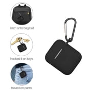 1-Pack Protective Silicone Case Cover for Apple AirPods – Shockproof Skin with Keychain Clip, Durable Anti-Slip Shell for AirPods Charging Case (1st & 2nd Gen) TIKA
