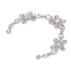 thumbnail image 2 of Cadena de flores con forma de gota ovalada blanca, cadena de flores con diamantes de imitación de cristal, decoración de cuello para ropa, 2 of 5