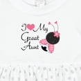 thumbnail image 4 of Inktastic I Love My Great Aunt Girls Baby Dress, 4 of 5