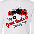 thumbnail image 4 of Inktastic My Great Uncle Loves Me with Cute Ladybugs Long Sleeve Youth T-Shirt, 4 of 5