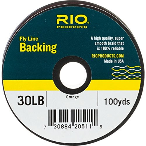 RIO Dacron Fly Line Backing 20 or 30 lb 100 to 5000 yd White Orange Yellow  