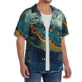 thumbnail image 2 of Fotbe Surfing Turtle Camisa Estampada de Manga Corta para Hombre, Casual de Verano, Estilo Playero, Sin Arrugas-X-Large, 2 of 5
