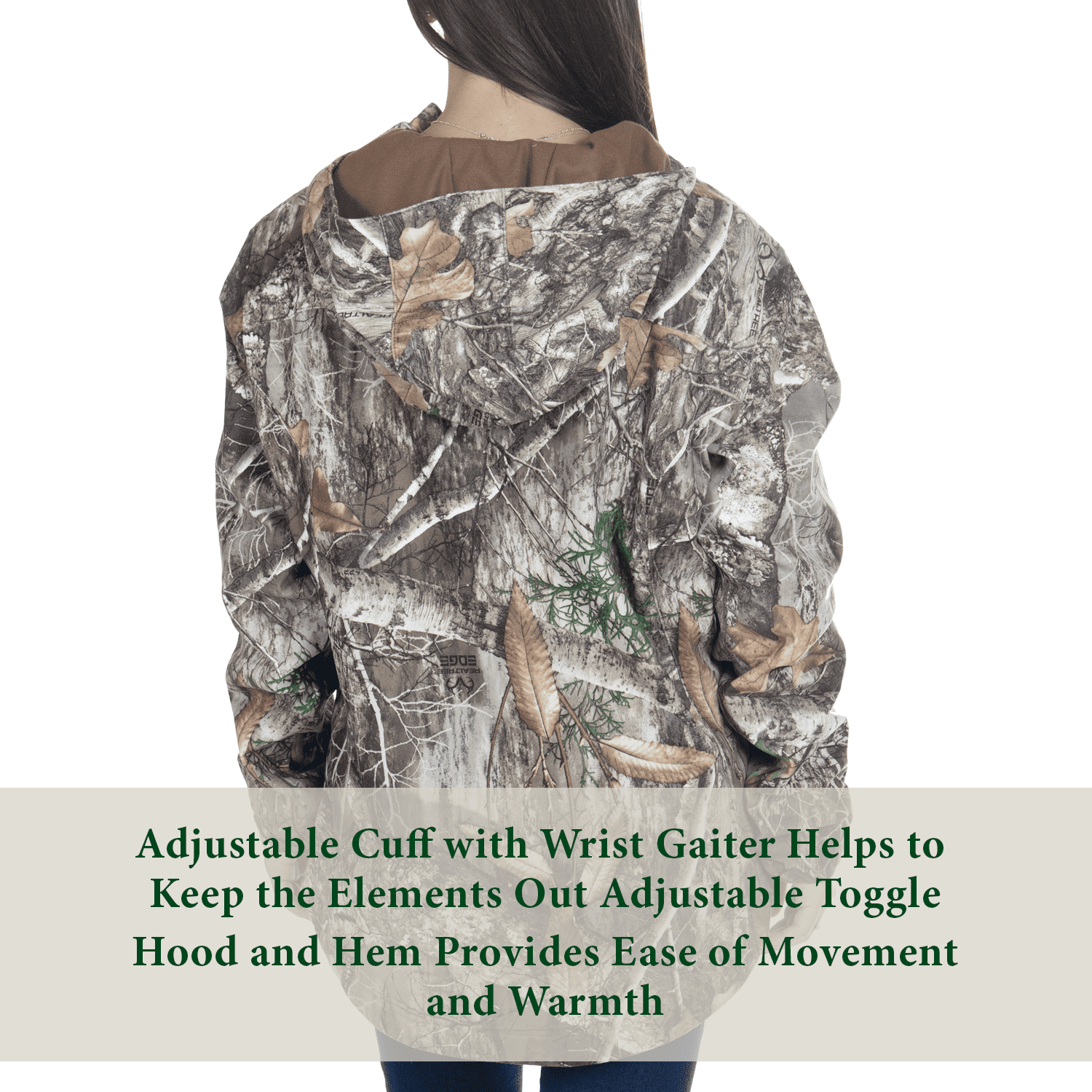 Realtree Women's Scent Factor Hunting Jacket, Realtree Edge, Size Small