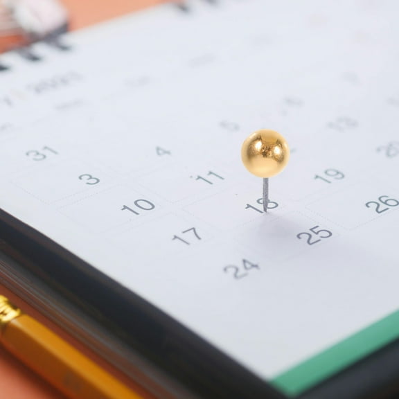 Worgeous Round Push Pins for Bulletin Boards and Cork Boards with Electroplating Multi Color 200pcs