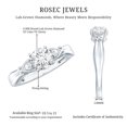 thumbnail image 5 of Rosec Jewels 1 Carat Lab Diamond Promise Engagement Ring - EF-VS Quality - Gift For Women, 14K White Gold, US 4.50, 5 of 8