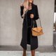 thumbnail image 5 of Puntoco Otoño e Invierno Mujer Casual tops Abrigo Traje de manga larga Cuello Rebeca sólida Botones Nizi Abrigo tops Rompevientos Liquidación Puntoco Puntoco-2353, 5 of 8