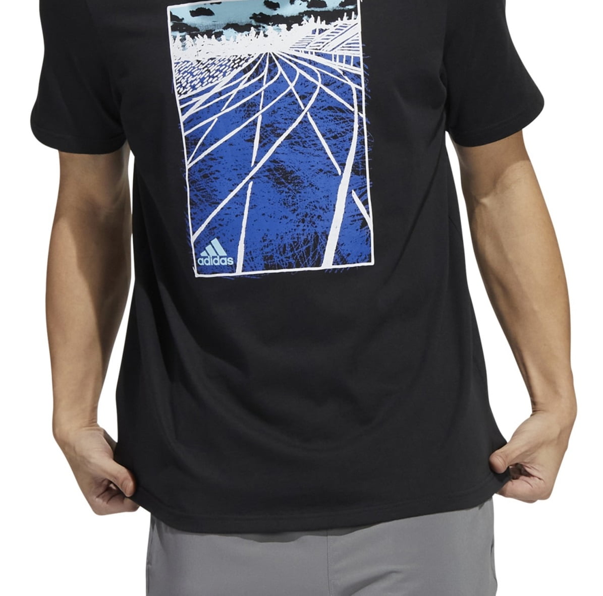 Adidas Mens Fitness Activewear Pullover Top