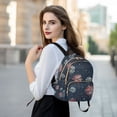 thumbnail image 6 of FORMRS Mini Backpack Purse for Women Travel Daypack Casual Shoulder Bag, Starry Fireworks Pattern, 6 of 7