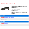 thumbnail image 2 of Control Arm - Compatible with 2013 INFINITI JX35, 2 of 2