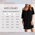 thumbnail image 6 of SWQZVT Womens Sleep Shirts V Neck Nightgown Oversized T Shirt Nightshirt Short Sleeve Cotton Sleepwear Lounge Dress, 6 of 8