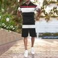 thumbnail image 3 of Vedolay Two Piece Set For Men Men Set Beach Outfit Button Down Shirt and Short,Beige 3XL, 3 of 5