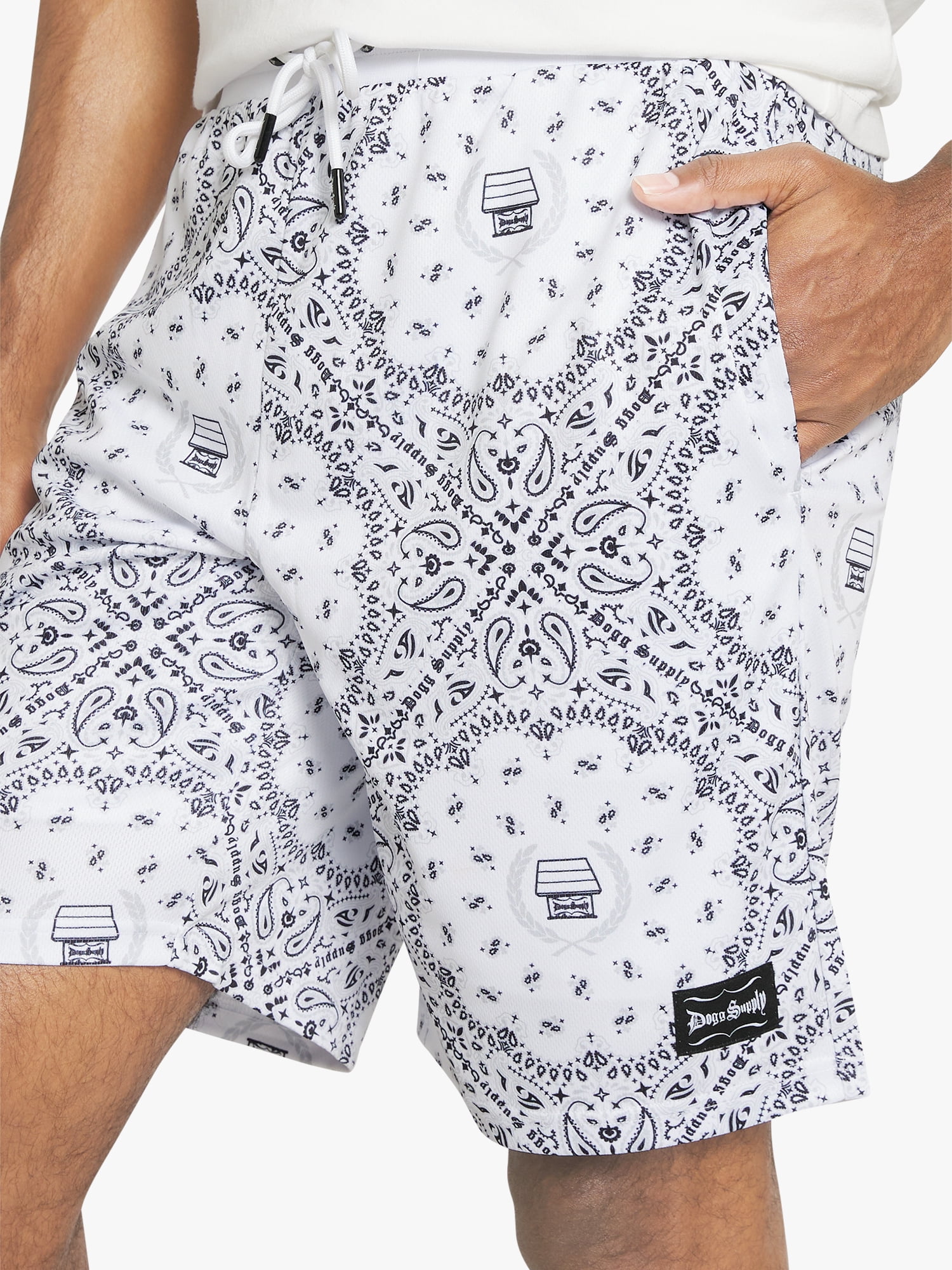Dogg Supply by Snoop Dogg Big Men's Bandana Print Mesh Shorts, Sizes 4XL - 5XL