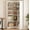 White, variant on NEILA Farmhouse Corner Bookshelf – 72.8” Tall L-Shaped Bookcase with 5 Tiers, Wood Display Rack for Office and Bedroom,Panel Design in White