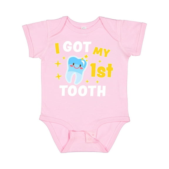 Inktastic I Got My 1st Tooth with Cute Tooth Baby Boys or Girls Baby Bodysuit