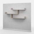 thumbnail image 6 of Ada Home Decor Furniture 47" 3 Tier Light Mocha Wilton Modern Wall Shelf, 6 of 7