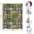 thumbnail image 4 of Pioneer Flower Floral Print Pattern Blanket,Comfortable Soft Flannel Throw Blanket,All Season,Warm Lightweight Blankets for Sofa Bed Couch Living Room Chair,30"x40", 4 of 4