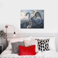 thumbnail image 4 of Kdxio Mountain White Dragon Pattern Canvas Wall Art for Living Room Wall Decor for Bedroom Bathroom Modern Framed Canvas Art Prints Ready to Hang,Horizontal, 4 of 6
