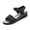 Black, variant on Clearance Womens Sandals, Xunlbb Women's New Summer Fashion Breathable Lace Bun Strap Wedge Sandals(White,Size:40)