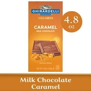 GHIRARDELLI Caramel Milk Chocolate Squares Bar, 4.8 oz Bar