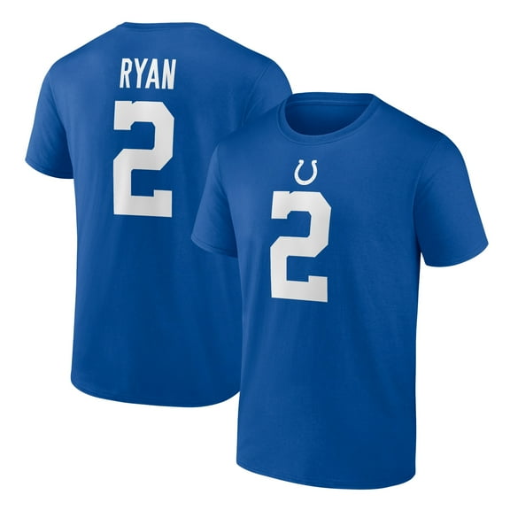 Men's Fanatics Matt Ryan Royal Indianapolis Colts Athletic Coordinator T-Shirt
