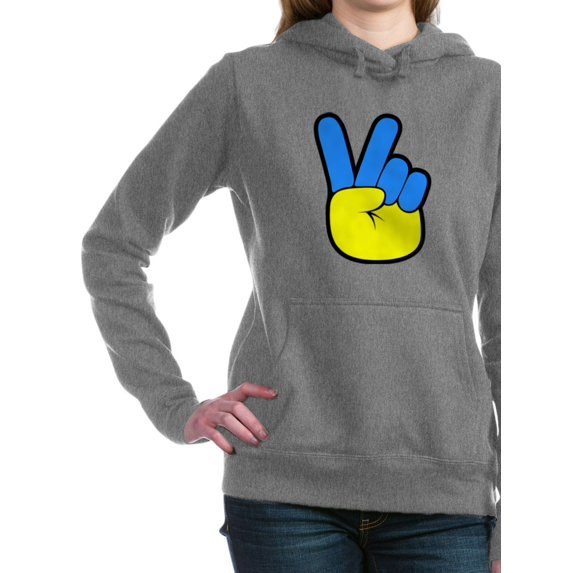 CafePress - Ukrainian Flag Peace Sign Ukraine Nativ Sweatshirt - Pullover Hoodie, Classic & Comfortable Hooded Sweatshirt