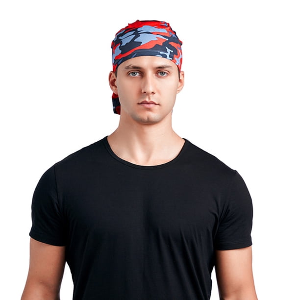 Bicicleta Ciclismo Camping cuello tubo bufanda Ndcxsfigh hielo seda Running Bandana (camuflaje rojo)
