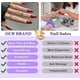 thumbnail image 4 of 24Pcs French False Nails Short Almond Press on Nails Pure Color Natural Stick-on Nails Ballerina Nail Tips Glossy Acrylic Fake Nails Stickers for Wome, 4 of 5