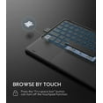 thumbnail image 4 of CHESONA Keyboard Case Compatible with iPad 10.2" 9th 8th 7th Generation, 7-Color Backlit, Smart Touchpad, 2 Bluetooth Channels, Grey, 4 of 6