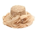 thumbnail image 2 of Visland Women Church Cap Wide Brim Summer Sun Hat for Party Wedding Tea Party, 2 of 4