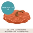 thumbnail image 6 of The Pioneer Woman 3.5-Quart Pumpkin Enameled Cast Iron Dutch Oven, Orange, 6 of 19