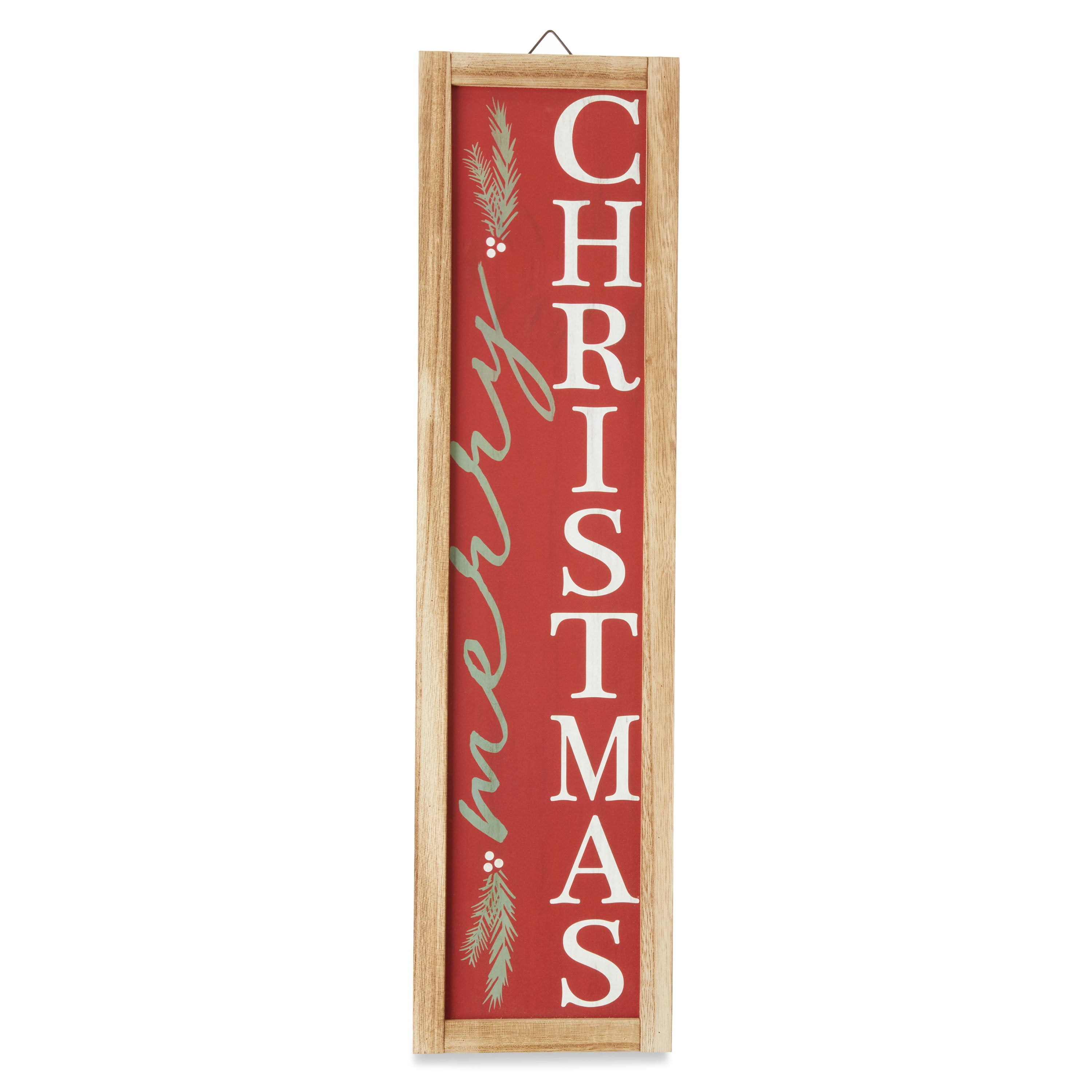 Holiday Time Merry Christmas Sign, 23"