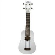 Melokia Soprano Ukulele - Wild White