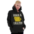 thumbnail image 4 of Iowa Born And Grazed IA Farmer Hoodie Sweatshirt Women Men Brisco Brands S, 4 of 6