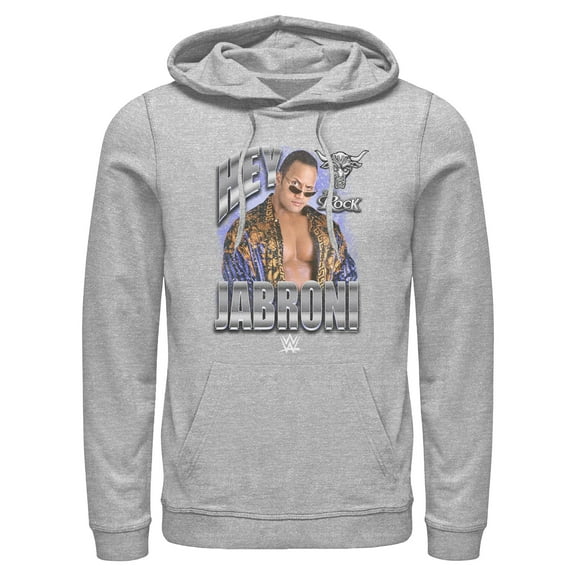 Mens WWE The Rock Hey Jabroni Lightweight Hoodie