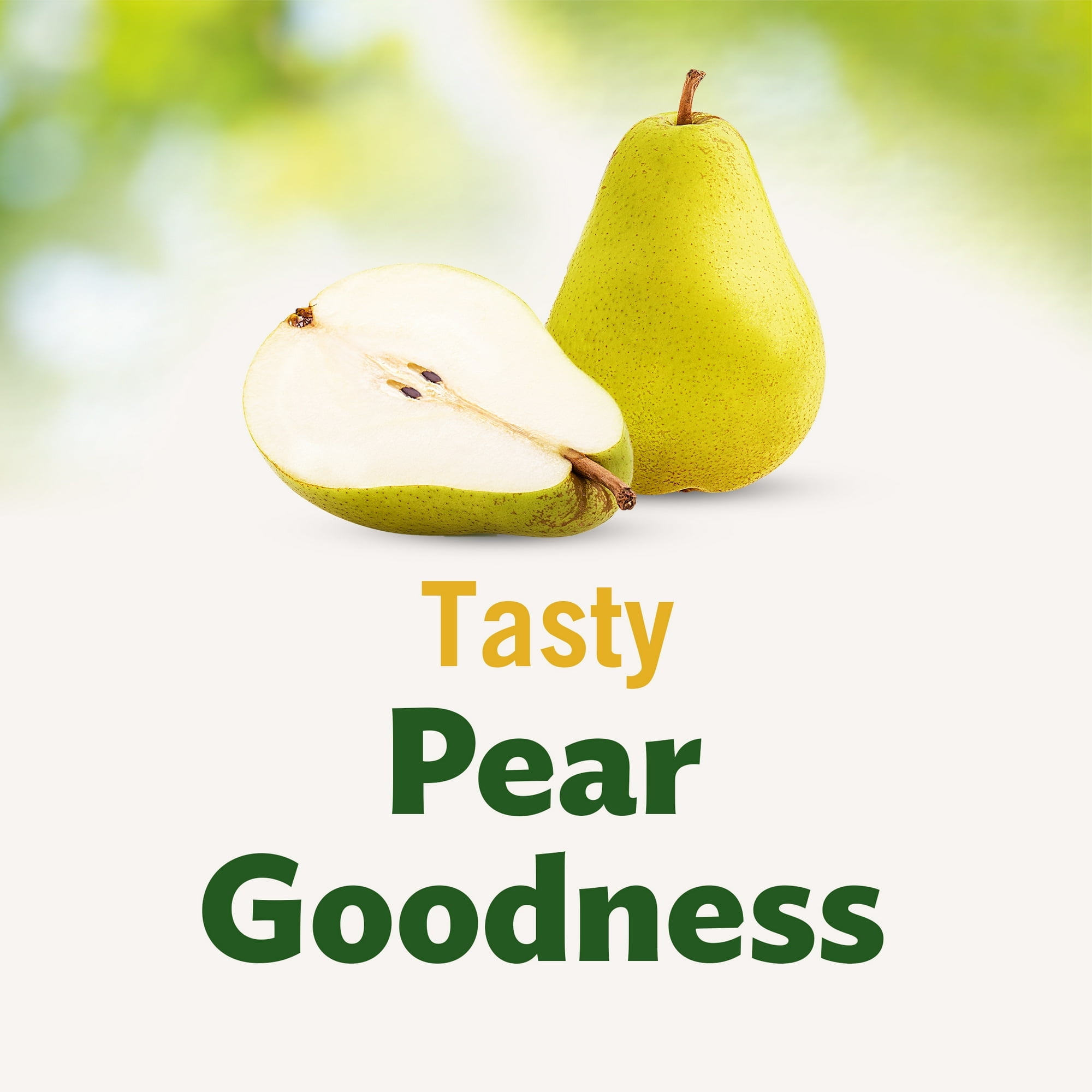 Del Monte Diced Pears Fruit Cup Snacks No Sugar Added 4 oz (4 Cups) (Pack of 6)