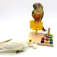 thumbnail image 5 of QBLEEV Bird Toys, Bird Trick Tabletop Toys, Training Basketball Stacking Color Ring Toys Sets, Parrot Chew Ball Foraing Toys, Education Play Gym Playground Activity Cage Foot Toys, 5 of 7