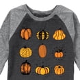 thumbnail image 3 of Instant Message - Fall - Pumpkin Mania - Toddler & Youth Raglan Graphic T-Shirt, 3 of 7