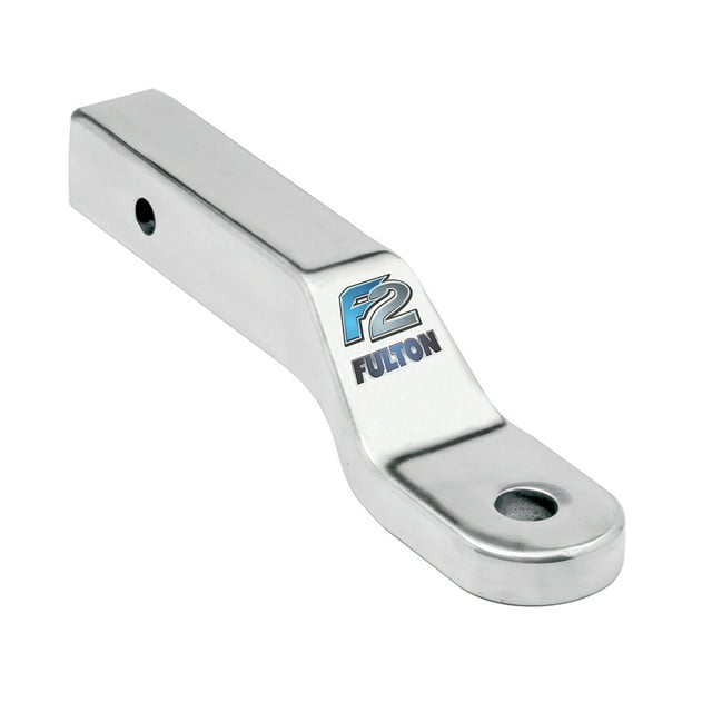 Fulton Trailer Hitch Ball Mount 4038188 Class III/IV; Fits 2 Inch Receiver; 2 Inch Drop; 1 Inch Ball Hole; 9-7/8 Inch Solid Shank; Non Swivel; Non Extendable; Painted; Raw; Aluminum; Without Ball
